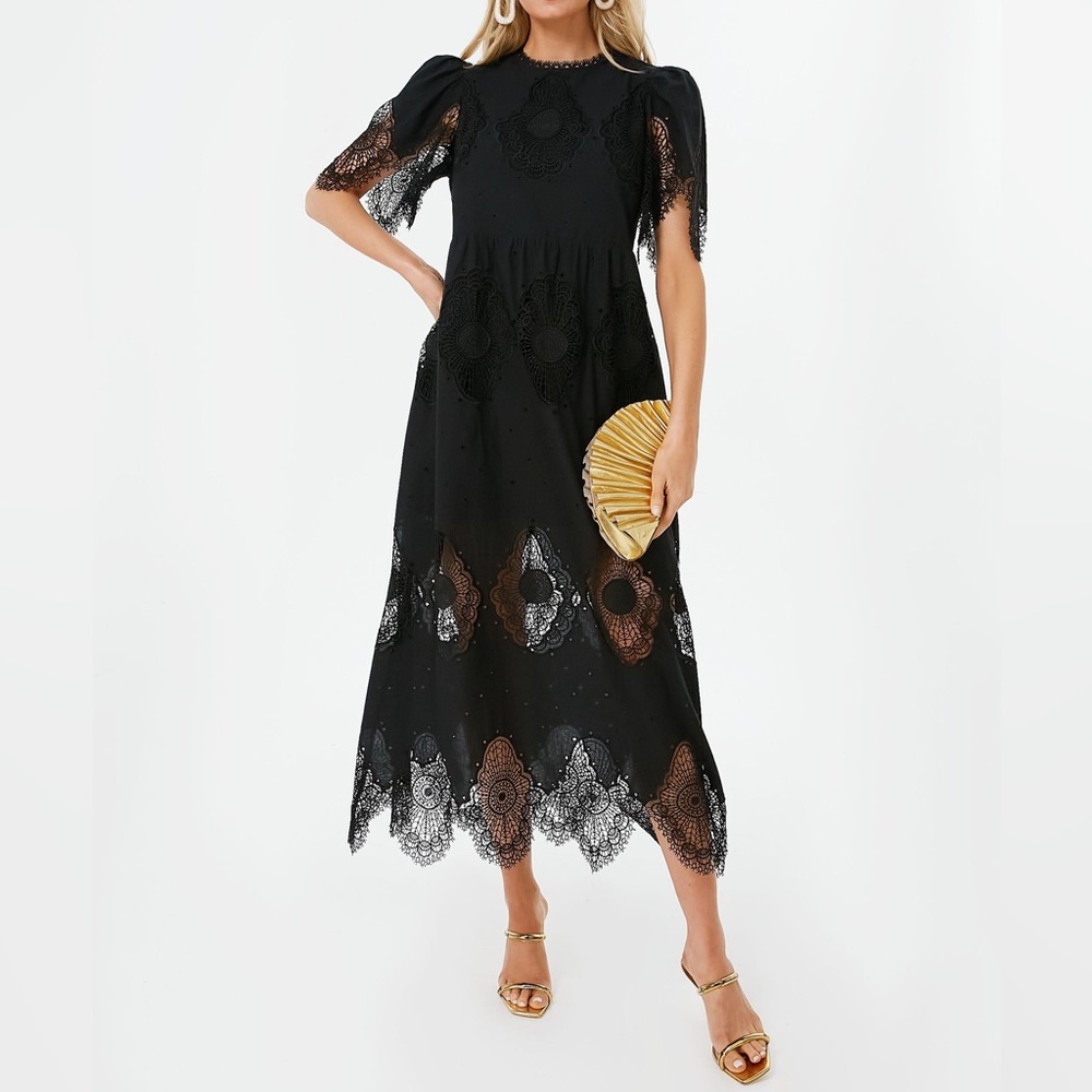 Tuckernuck Lace Catalina Dress Sz XS Black sold out!